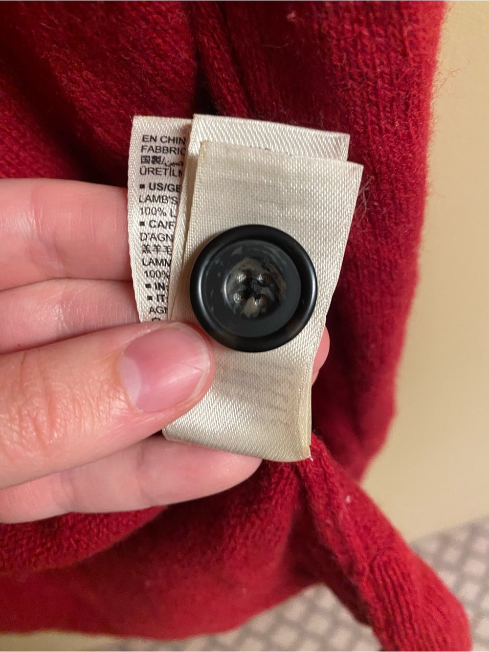 Goodthreads Red Button-Up Cardigan Sweater - Picture 7 of 7